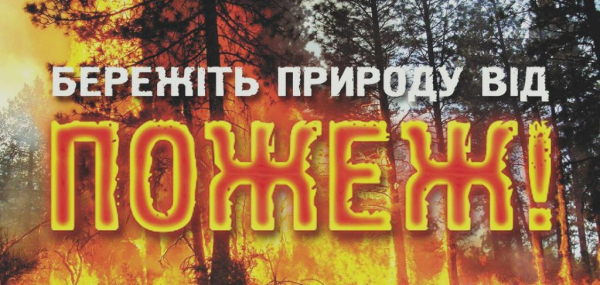 Рятувальники вкотре застерігають про високий рівень пожеж на відкритій території