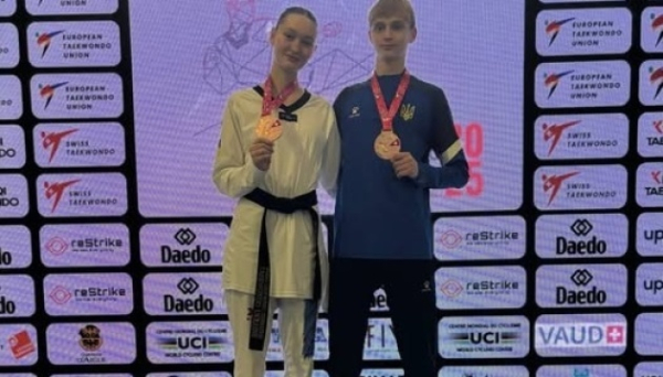 Українські тхеквондисти виграли дві медалі у перший день Євро