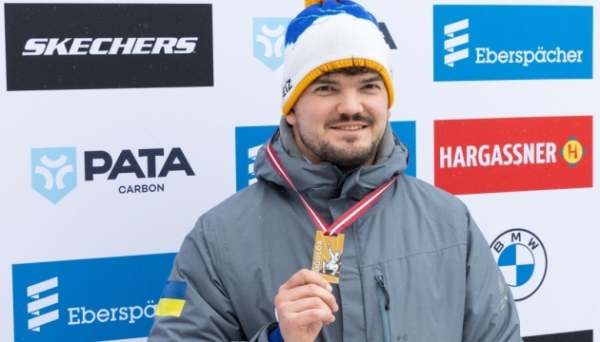 Антон Дукач – бронзовий призер Кубка націй з санного спорту у Латвії